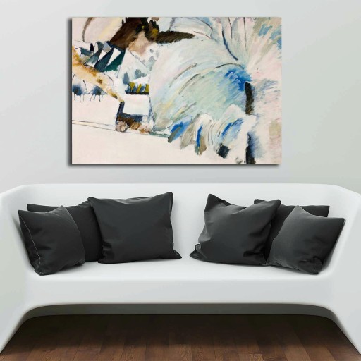 Tablou decorativ, 70100KANDINSKY021, Canvas, Lemn, Multicolor
