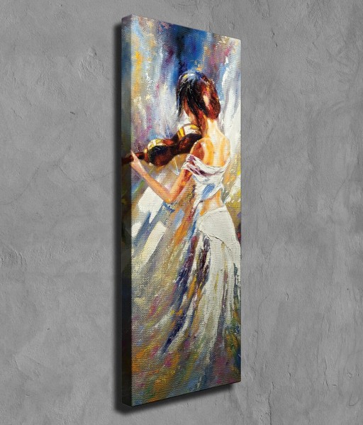 Tablou decorativ, PC206, Canvas, Lemn, Multicolor