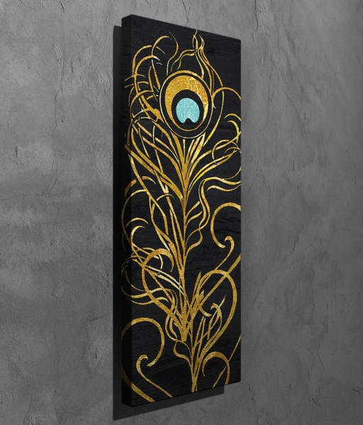 Tablou decorativ, PC234, Canvas, Lemn, Multicolor