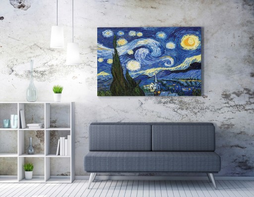 Tablou decorativ, WY103 (70 x 100), 50% bumbac/50% poliester, Lemn, Multicolor