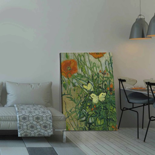 Tablou decorativ, 70100VANGOGH002, Canvas, Lemn, Multicolor