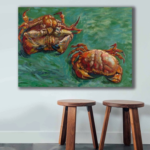 Tablou decorativ, 70100VANGOGH014, Canvas, Lemn, Multicolor