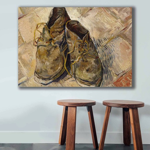 Tablou decorativ, 70100VANGOGH028, Canvas, Lemn, Multicolor