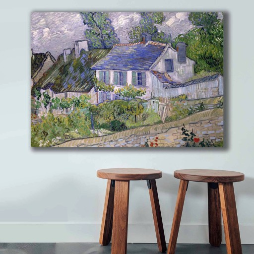 Tablou decorativ, 70100VANGOGH036, Canvas, Lemn, Multicolor
