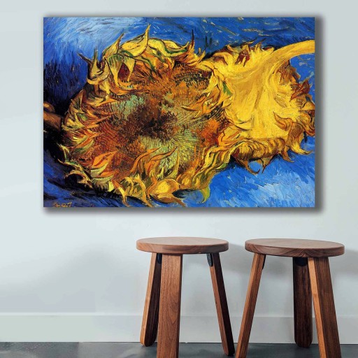Tablou decorativ, 70100VANGOGH055, Canvas, Lemn, Multicolor
