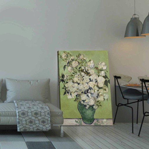 Tablou decorativ, 70100VANGOGH053, Canvas, Lemn, Multicolor