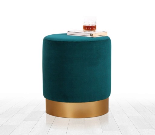 Taburet, Atelier del Sofa, 209FLF1271, Verde inchis