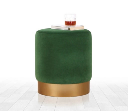 Taburet, Atelier del Sofa, 209FLF1270, Verde inchis