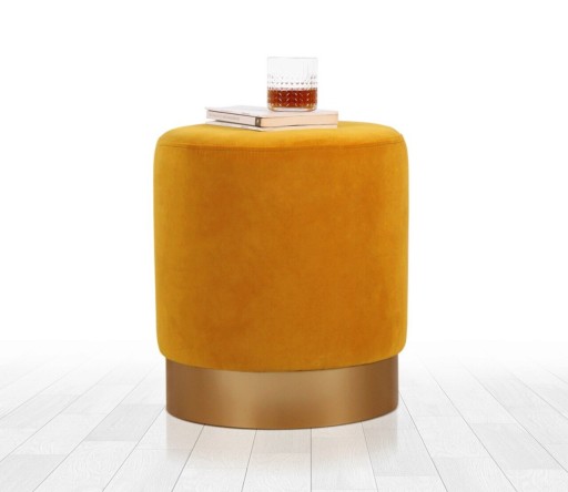 Taburet, Atelier del Sofa, 209FLF1268, Galben mustar