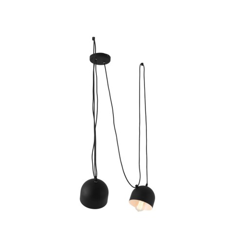Lustră cu 2 becuri CustomForm Popo, negru