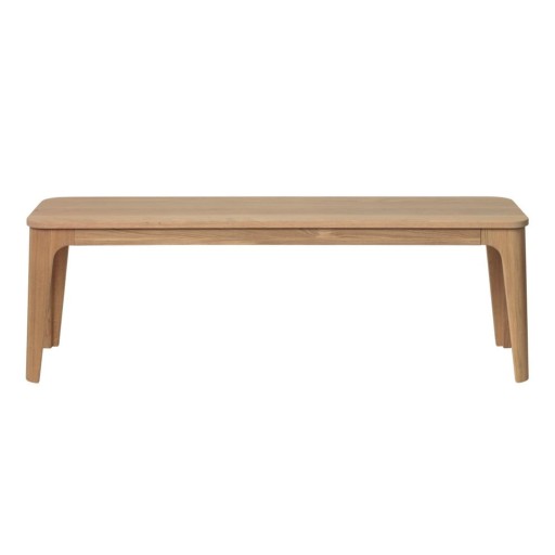 Bancă din lemn de stejar alb Unique Furniture Amalfi