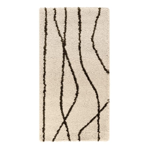 Covor alb/negru 80x150 cm Routa – Universal