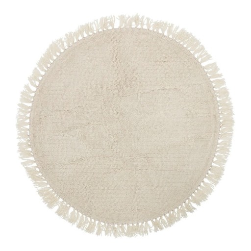 Covor din lână Bloomingville Nature, ⌀ 110 cm, natural