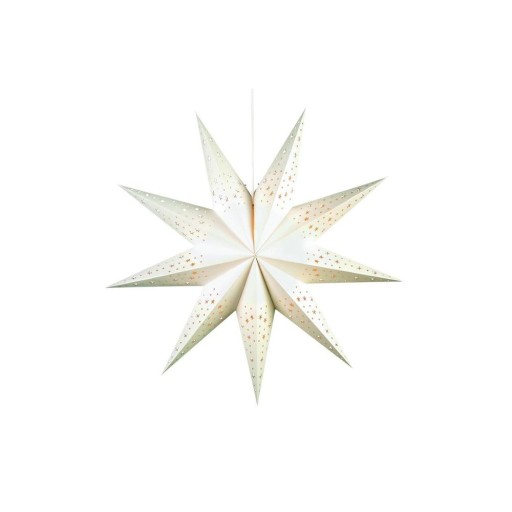 Decorațiune luminoasă albă ø 75 cm cu model de Crăciun Solvalla – Markslöjd