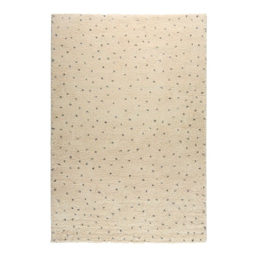 Covor negru/crem 80x150 cm Dottie Black – Universal