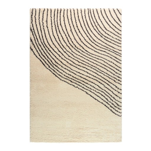 Covor negru/bej 140x200 cm Coastalina – Universal