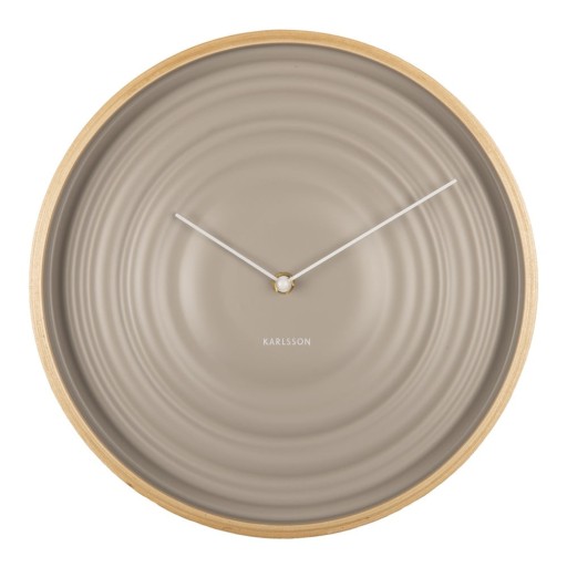 Ceas de perete Karlsson Ribble, ø 31 cm, bej