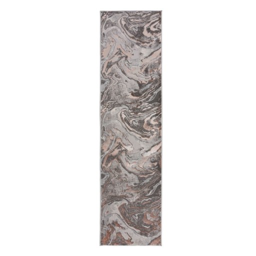 Covor tip traversă gri/bej 60x230 cm Marbled – Flair Rugs