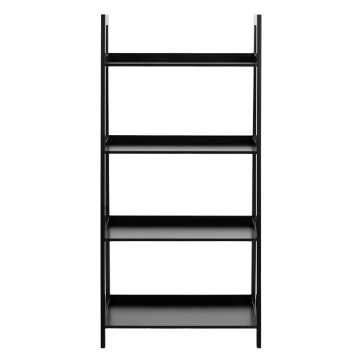 Bibliotecă Actona Wally, înălțime 130 cm, negru