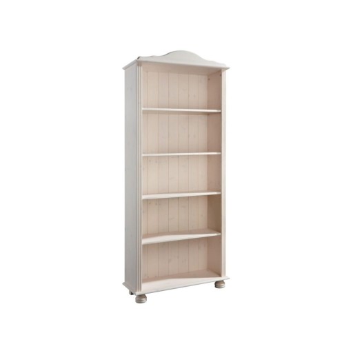 Bibliotecă albă din lemn de pin 70x181 cm Ella – Støraa