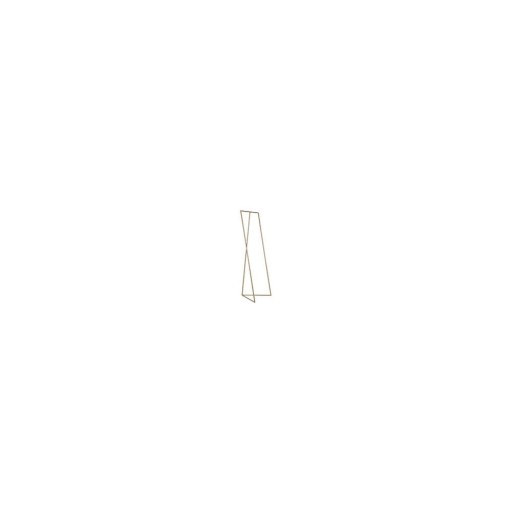 Cuier metalic de culoare aurie Zet - CustomForm