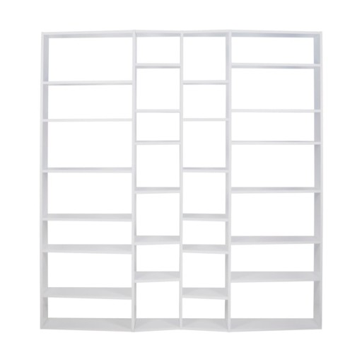 Bibliotecă albă 214x224 cm Valsa – TemaHome