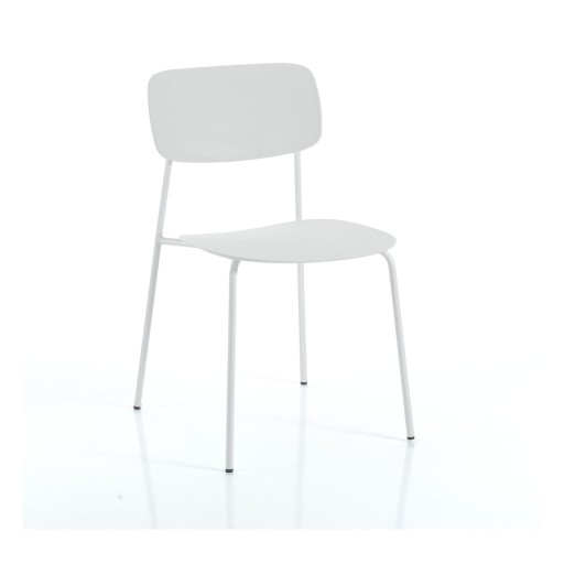 Scaune de dining albe 2 buc. Primary - Tomasucci