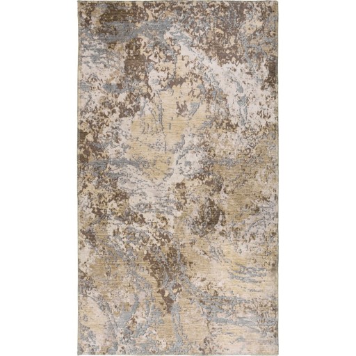 Covor albastru deschis/maro deschis lavabil 50x80 cm Sandstorm – Vitaus