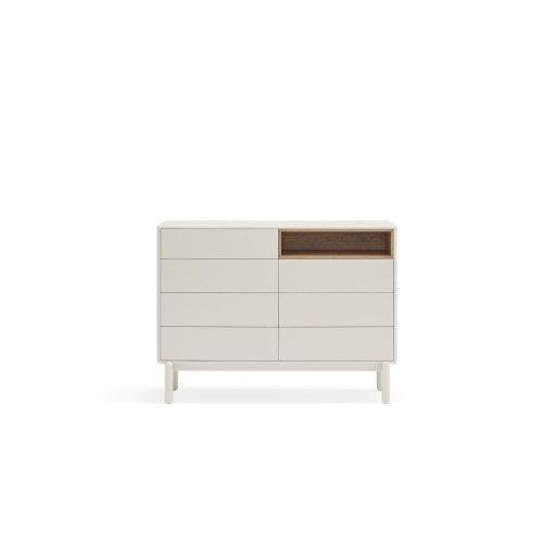 Comodă albă 120x90x40 cm Corvo – Teulat