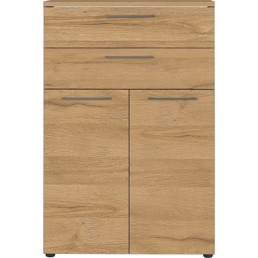 Comodă gri antracit înaltă cu aspect de lemn de stejar 80x120 cm Agenda – Germania