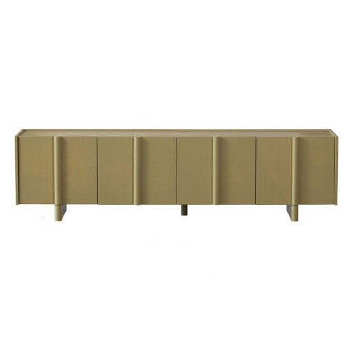 Comodă TV kaki din lemn de pin 200x53x46 cm Basu – WOOOD