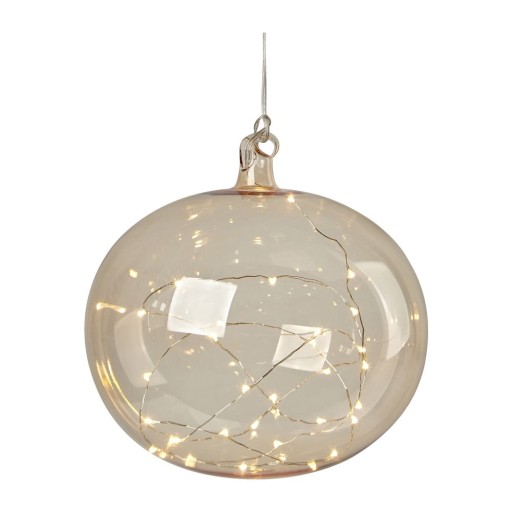 Decorațiune luminoasă de Crăciun portocalie suspendată ø 18 cm Lina – Markslöjd