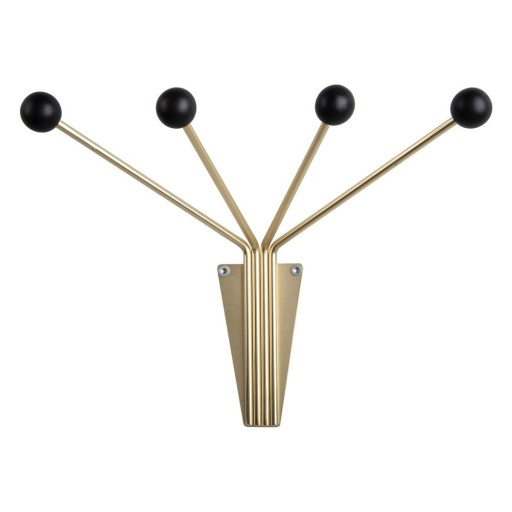 Cuier de perete negru/auriu din metal Neptune – PT LIVING