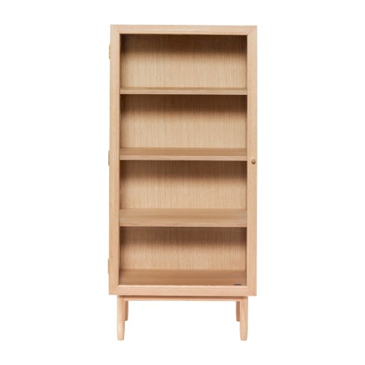 Vitrină lemn din lemn de stejar 60x130 cm Kaiser – Hübsch