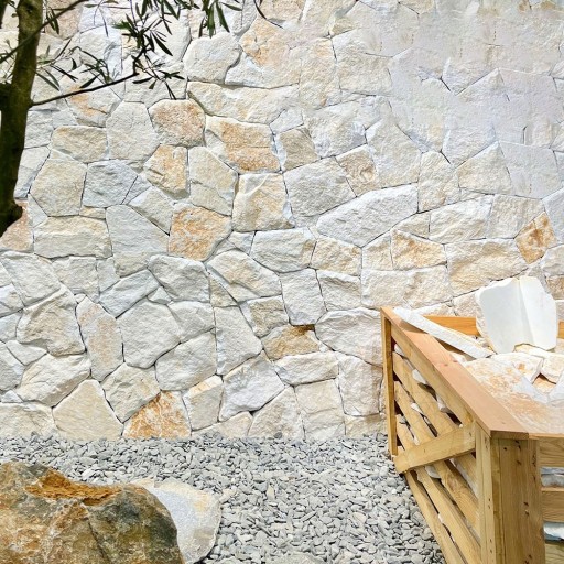 Marmura Poligonala Rock Face Vintage Thasos