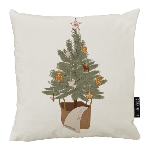Pernă decorativă 45x45 cm cu model de Crăciun Christmas Tree – Butter Kings