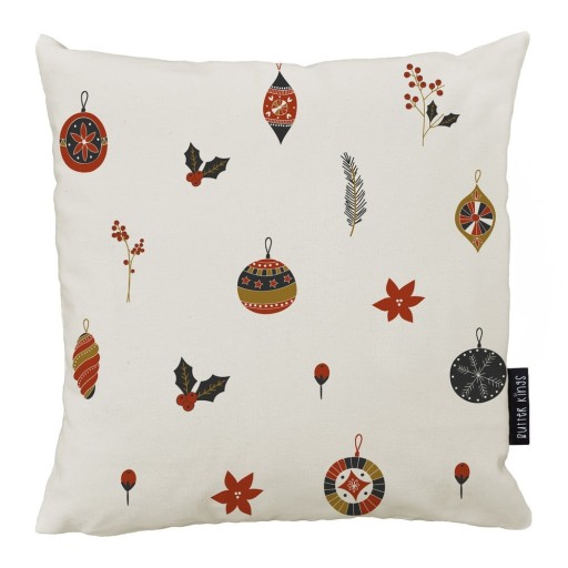 Pernă decorativă 45x45 cm cu model de Crăciun Lets Go Decorate – Butter Kings
