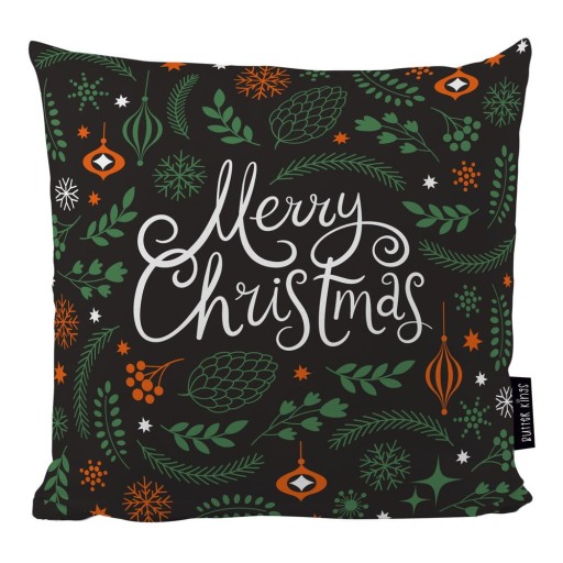 Pernă cu motive de Crăciun Butter Kings Very Merry, 45 x 45 cm