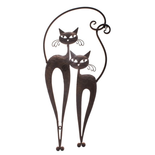 Decorațiune metalică de perete Dakls Cats II