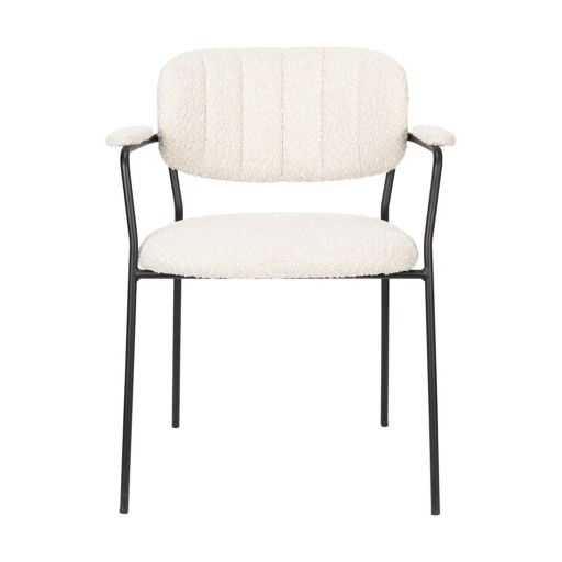 Scaune de dining albe 2 buc. Jolien – White Label