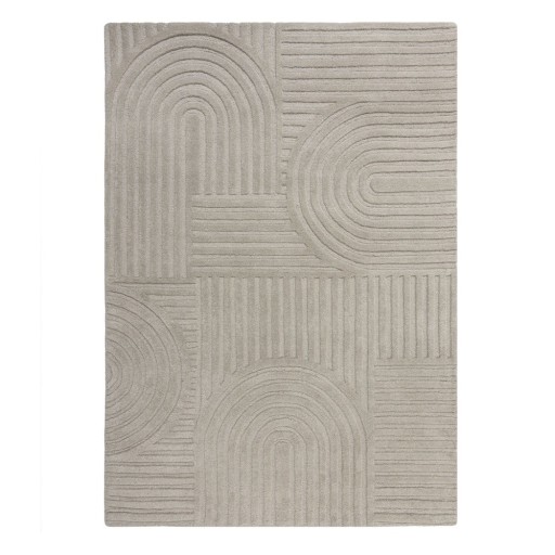 Covor din lână Flair Rugs Zen Garden 120 x 170 cm, gri