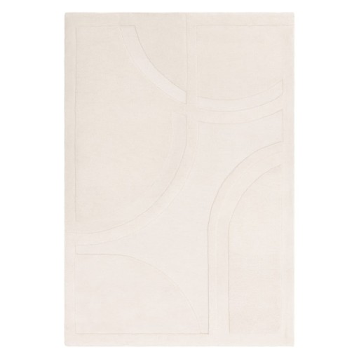 Covor alb din lână 200x290 cm Olsen – Asiatic Carpets