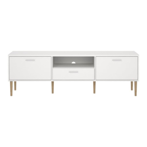 Comodă TV albă 177x57 cm Media – Tvilum