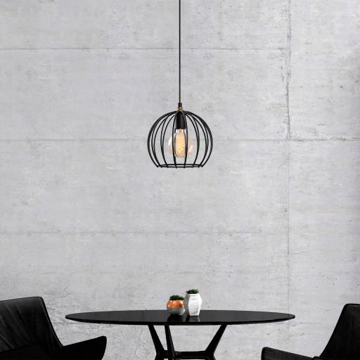 Lustra, Fulgor, 942FLG1244, Metal, Negru