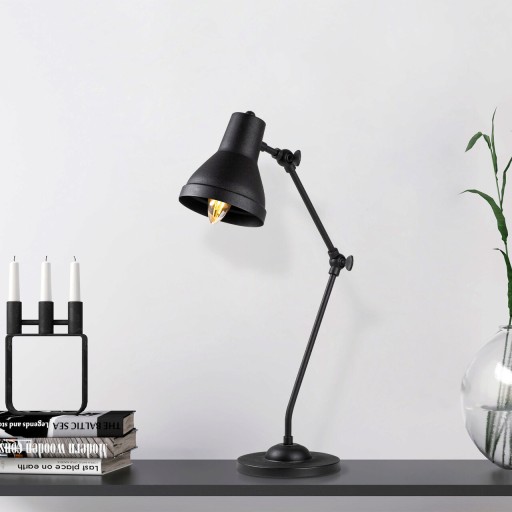 Lampa de masa, Fulgor, 942FLG1807, Metal, Negru