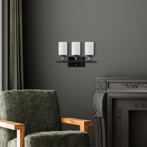 Aplica de perete, Fulgor, 942FLG2211, Metal, Negru