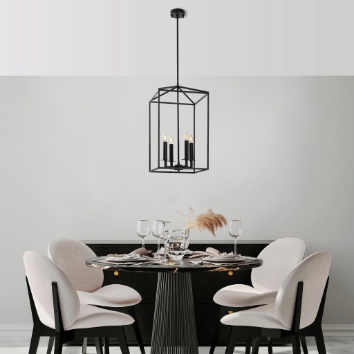 Lustra, Fulgor, 942FLG2518, Metal, Negru