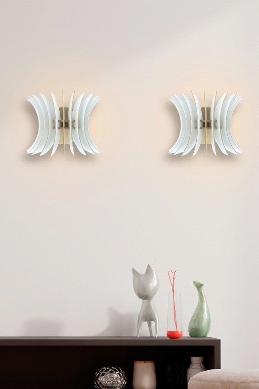 Aplica de perete, FullHouse, 390FLH2102, MDF  , Alb
