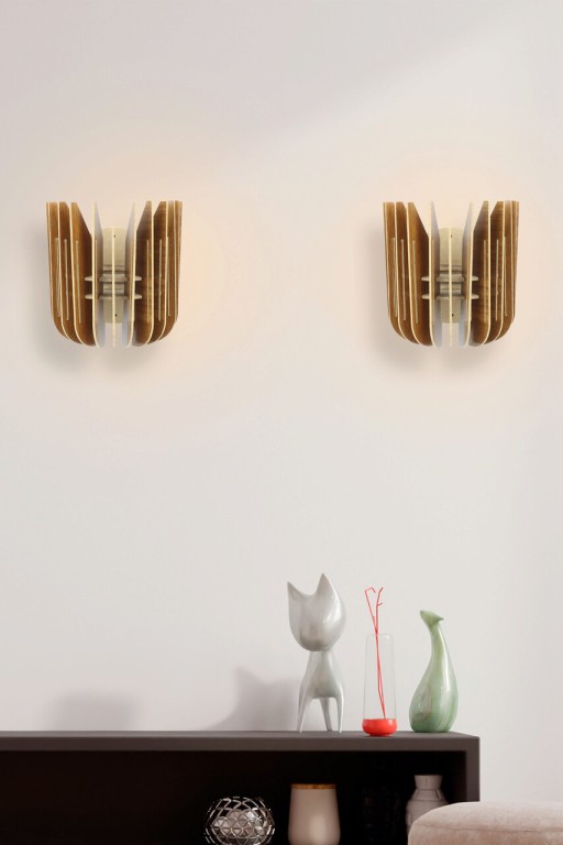 Aplica de perete, FullHouse, 390FLH2128, MDF  , Maro