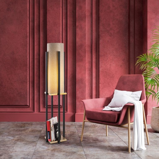 Lampadar, Lampana, 211LMP1116, Metal, Negru